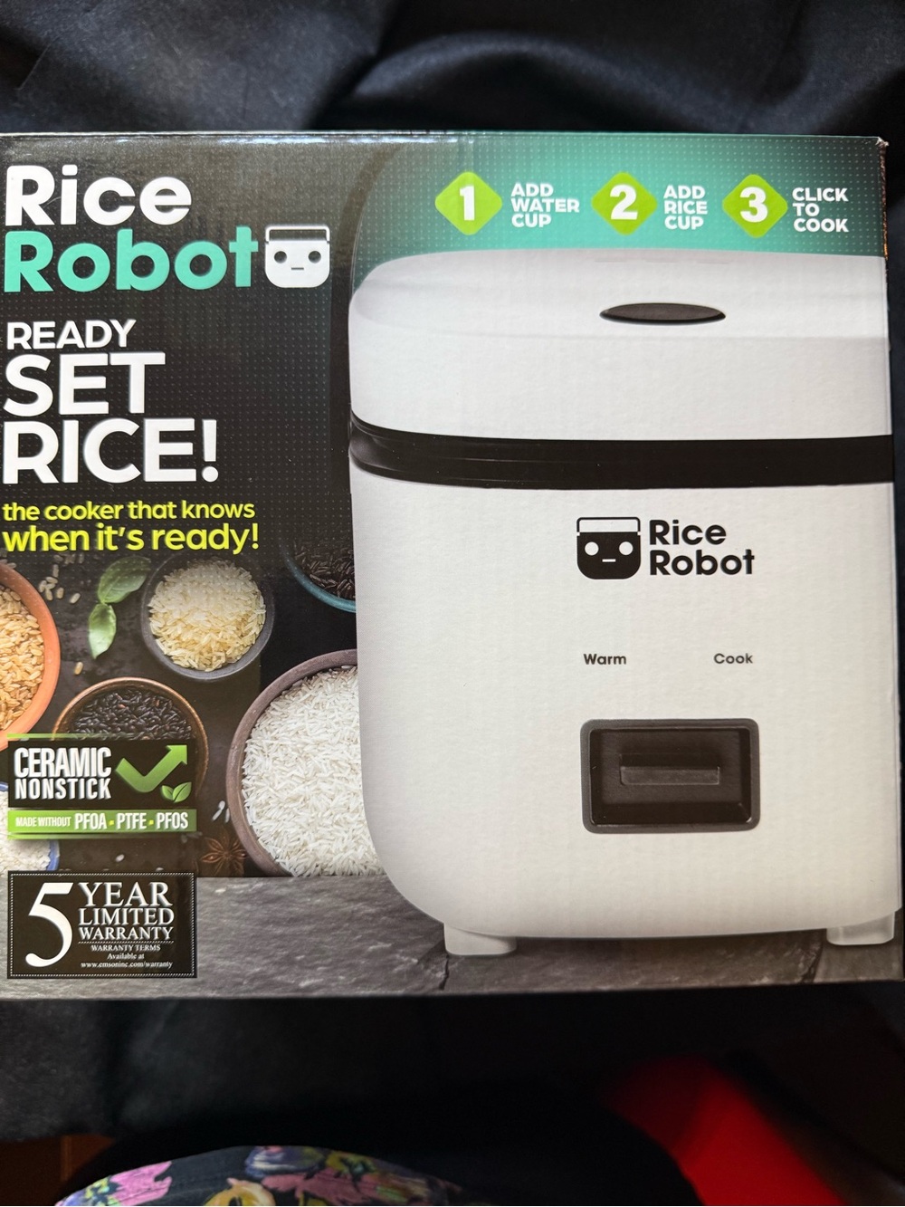 Rice Robot All-In-One Rice Cooker White